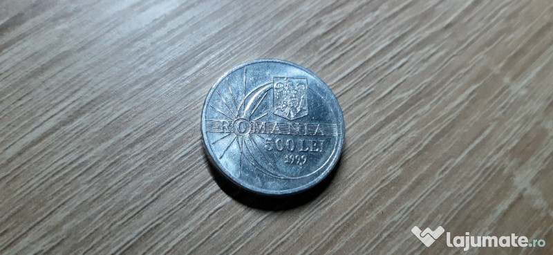 Moneda 500 Lei Eclipsa Totala Soare Romania 11 August 1999 130 Lei Lajumate Ro