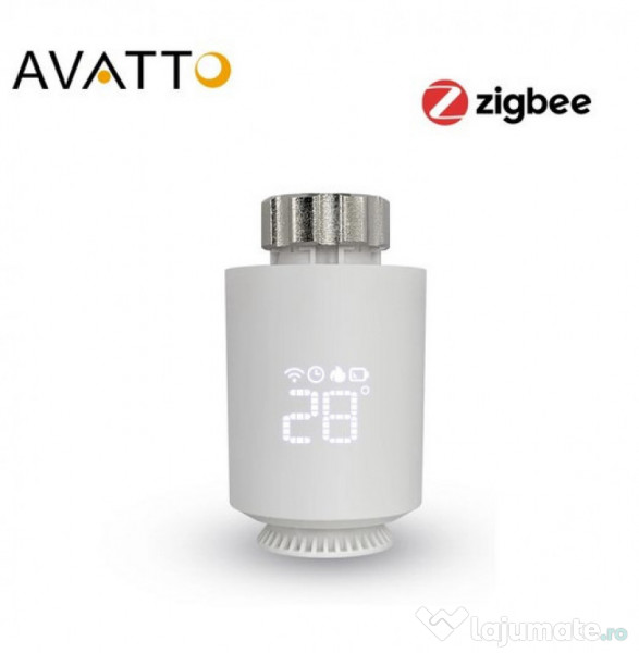 Robineți AVATTO Tuya ZigBee TS0601, valvă termostatică pentru radiator ...