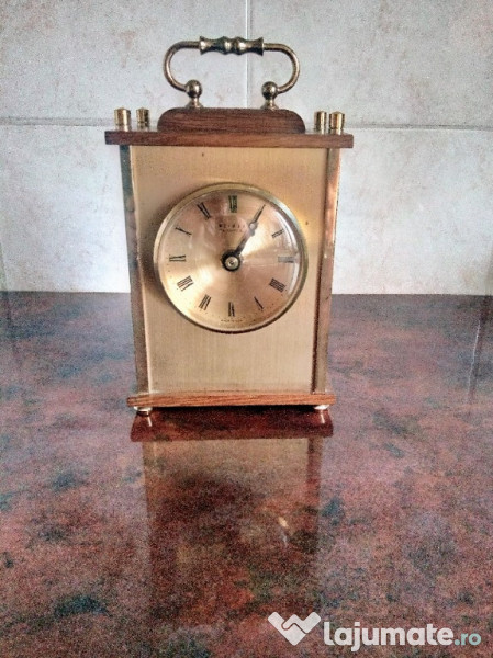 Ceas De Masa Vintage Cu Maner Weimar Quartz 1982 Gdr 125 Lei Lajumate Ro