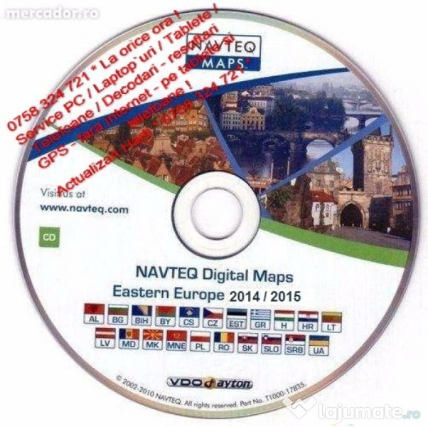 cd harta romaniei Opel cd harta navigatie cd70 / navi europa+Romania Completa, 49 