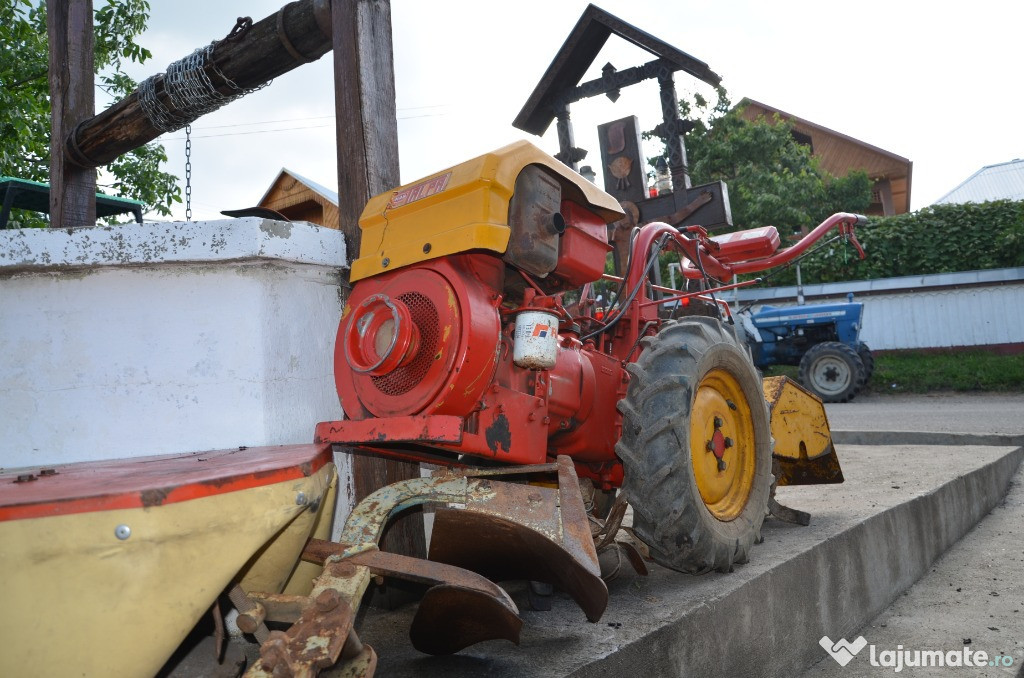 Motocultor 16cp diesel cu freza si cositoare rotativa