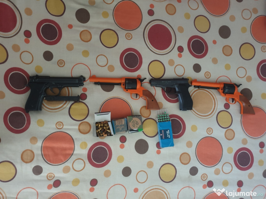 Pistoale airsoft si asalve cu gloanțe oarbe