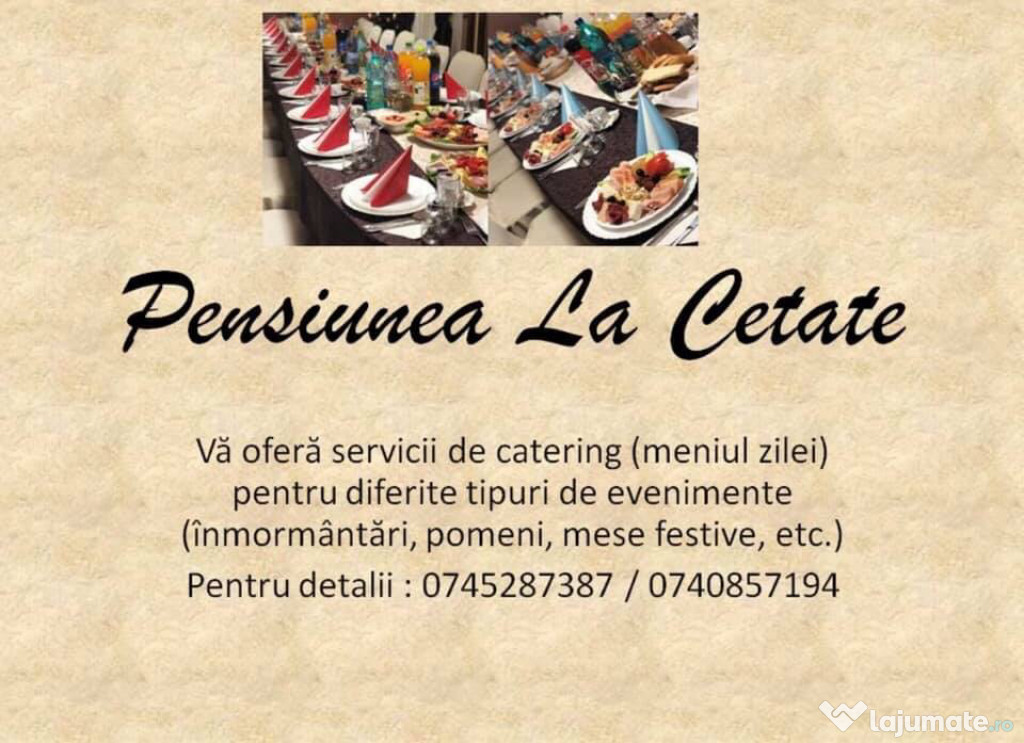 Catering înmormântări / parastase