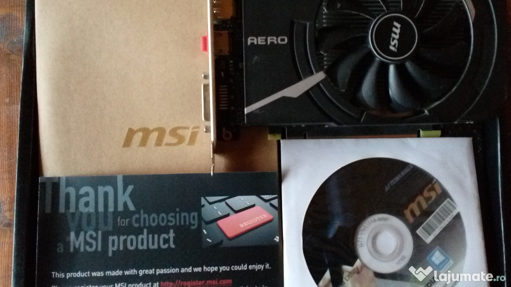 Placa Video Gaming nvidia GTX - 1050 MSI Aero ITX OC 2 GB