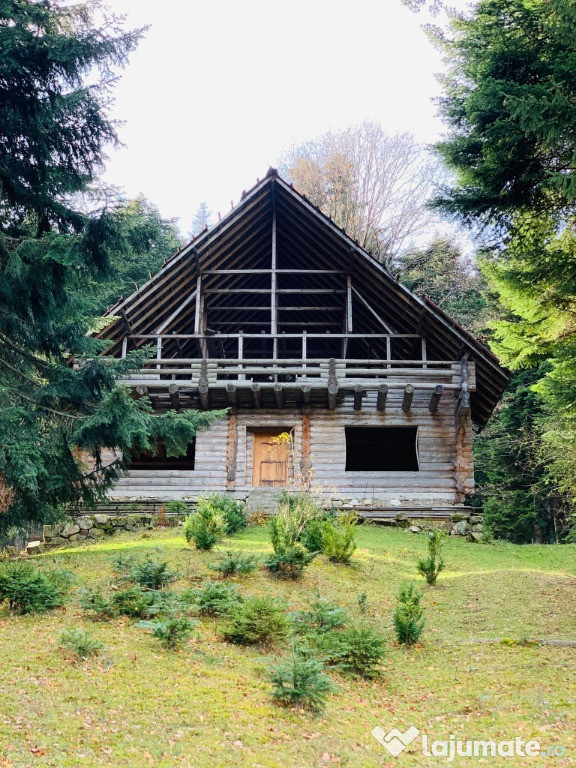 Cabana ecologica,din bustean,jud Buzau,oportunitate afacere