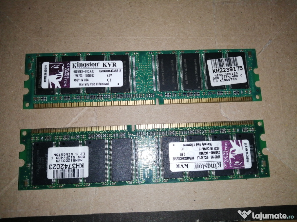 2 placute ram kingston