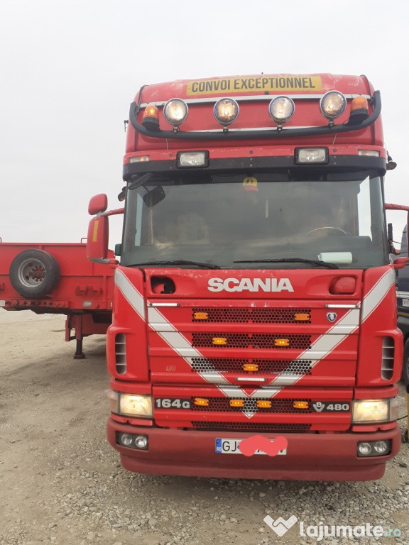Cap tractor Scania plus trailer, an fabricatie 27.07.2004