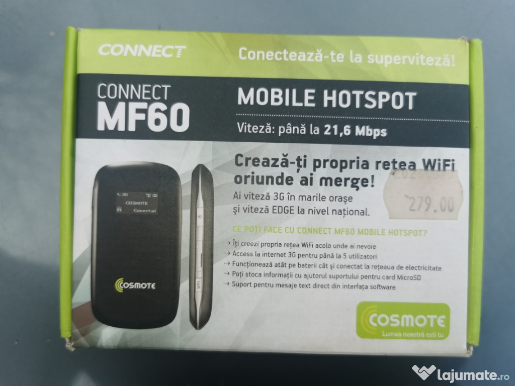 Modem wifi portabil cu cartela sim nou
