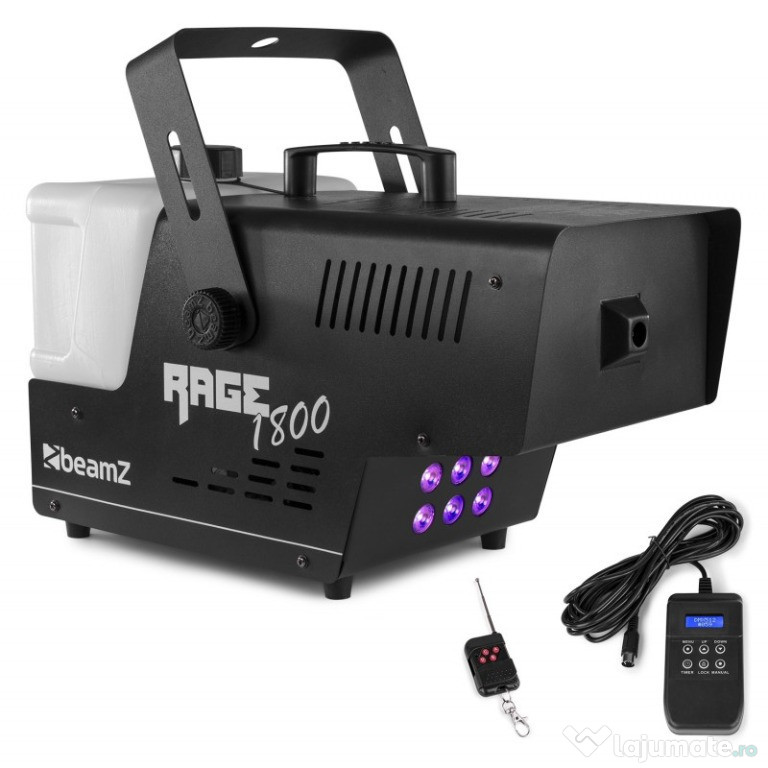 Masina de fum RAGE 1800LED, control wireless 1800W BeamZ