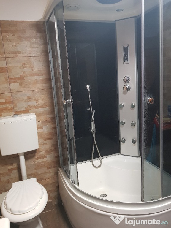 Cabina dus cu hidromasaj semirotunda, 80 x 80 x 215 cm