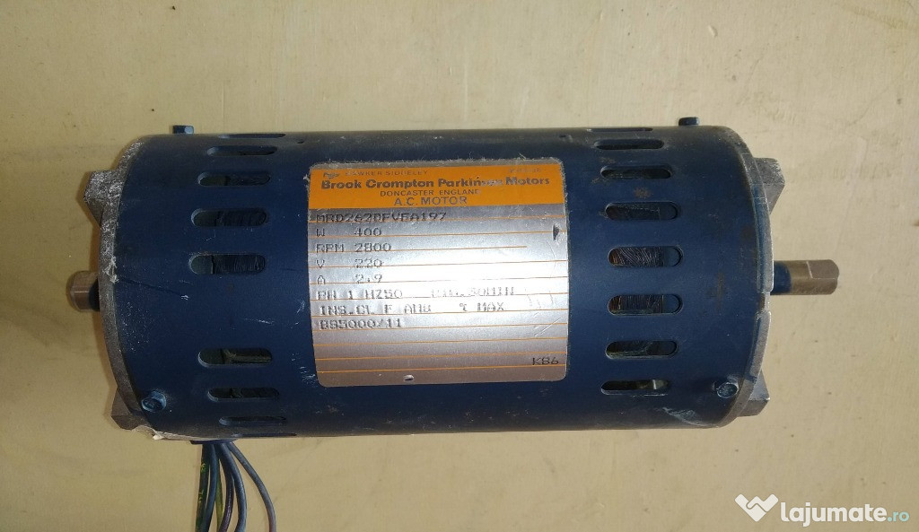 Motor electric monofazic 0,4 KW la 2800 RPM (Anglia)