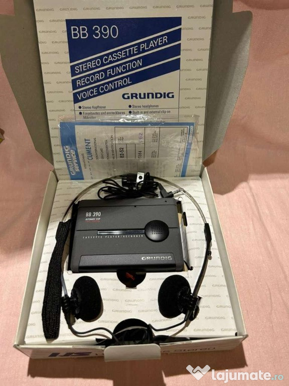 Vintage Grundig Beat Boy BB390 Portable Cassette Player And