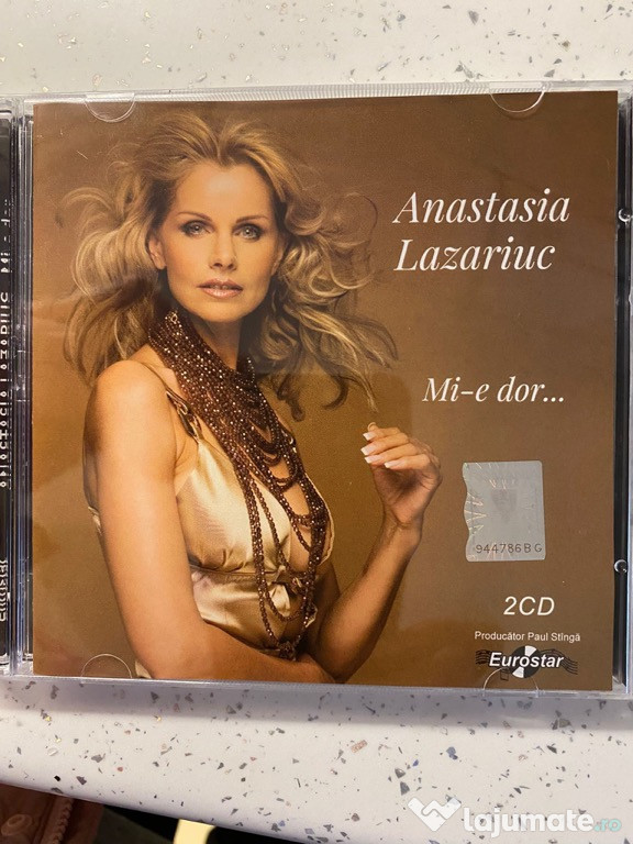 Dublu CD Anastasia Lazariuc,(Mi-e dor)100 buc.NOI.Sigilate
