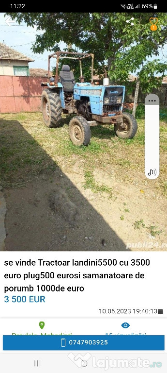 De vânzare tractor landini5500 cu 3.500 de euro