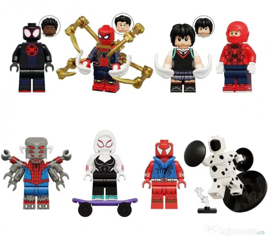 Set 8 Minifigurine tip Lego Marvel Across the Spider-Verse 1