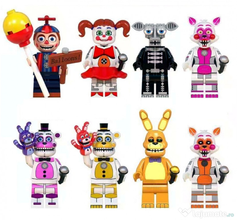Set 8 Minifigurine tip Lego Five Nights At Freddy's pack2