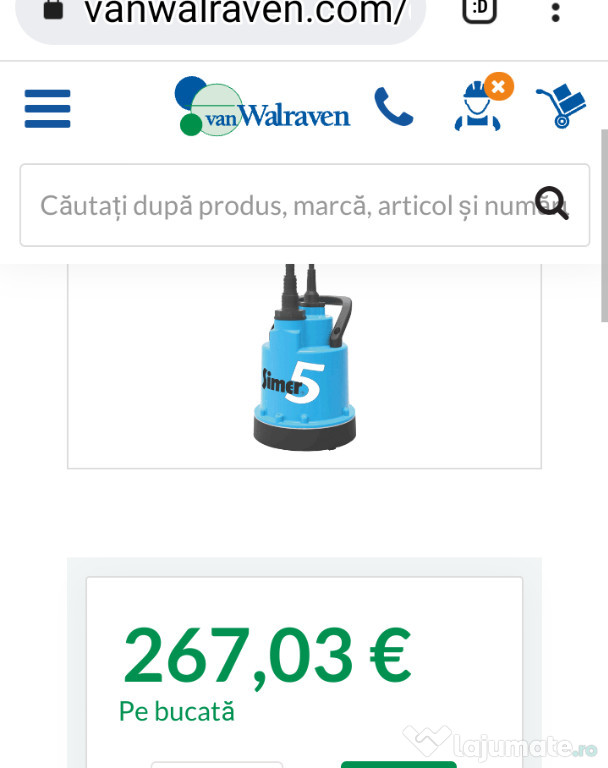 Ponpa apa 300 lei an magazin peste 300€