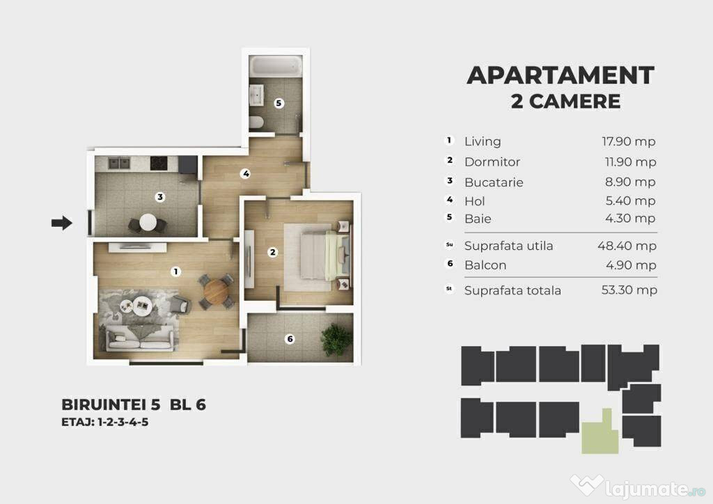 BERCENI - AP 2 Camere - Langa Metrou