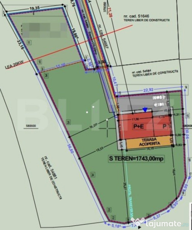 Teren autorizat pentru constructia unei case individuale, St