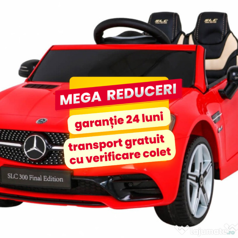 Masinuta Electrica Copii 1-4 Ani Mercedes SLC 300 60W,Roti Moi Rosu