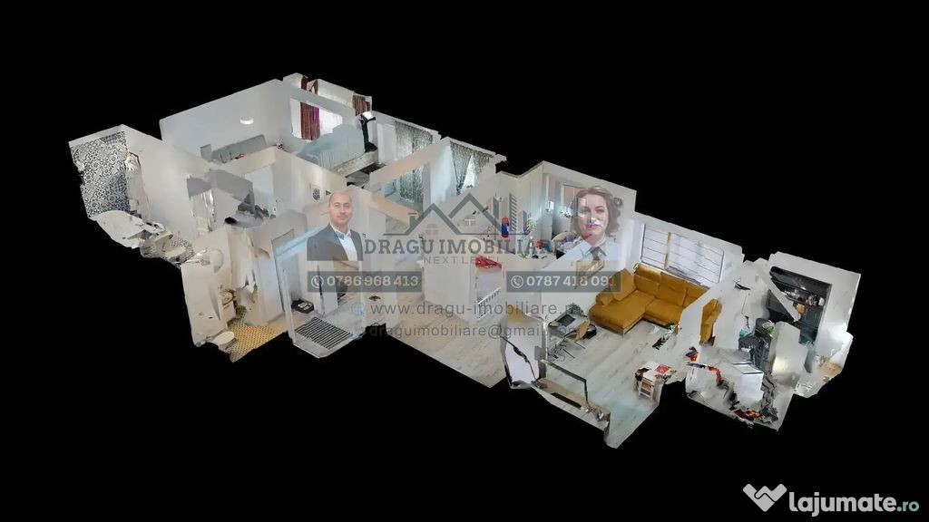 Apartament 4 camere/Etajul 1/Renovat/Mobilat/Modern