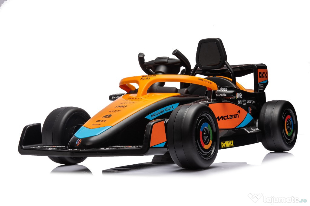 Masinuta electrica Formula 1 McLaren Racing 2x 35W 12V, cu scaun tapit
