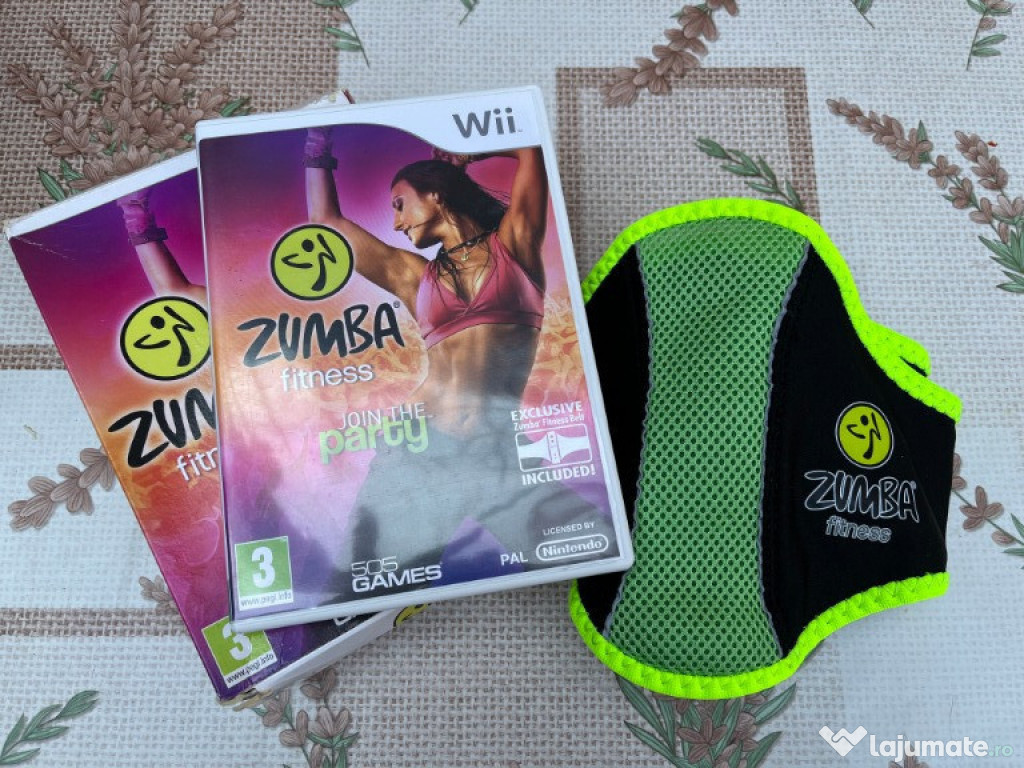 Joc Zumba Fitness Wii + accesoriu curea fitness