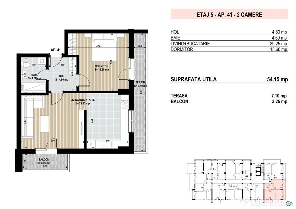 Apartament 2 Camere Nou 5/7 + Terasa Bucuresti Berceni Brancoveanu