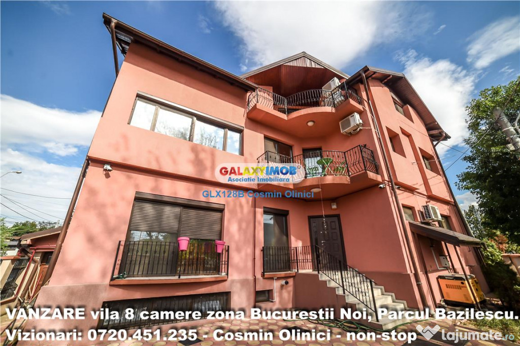 Vila 8 camere D P E M 540 mp, Bucurestii Noi, Parcul Bazile