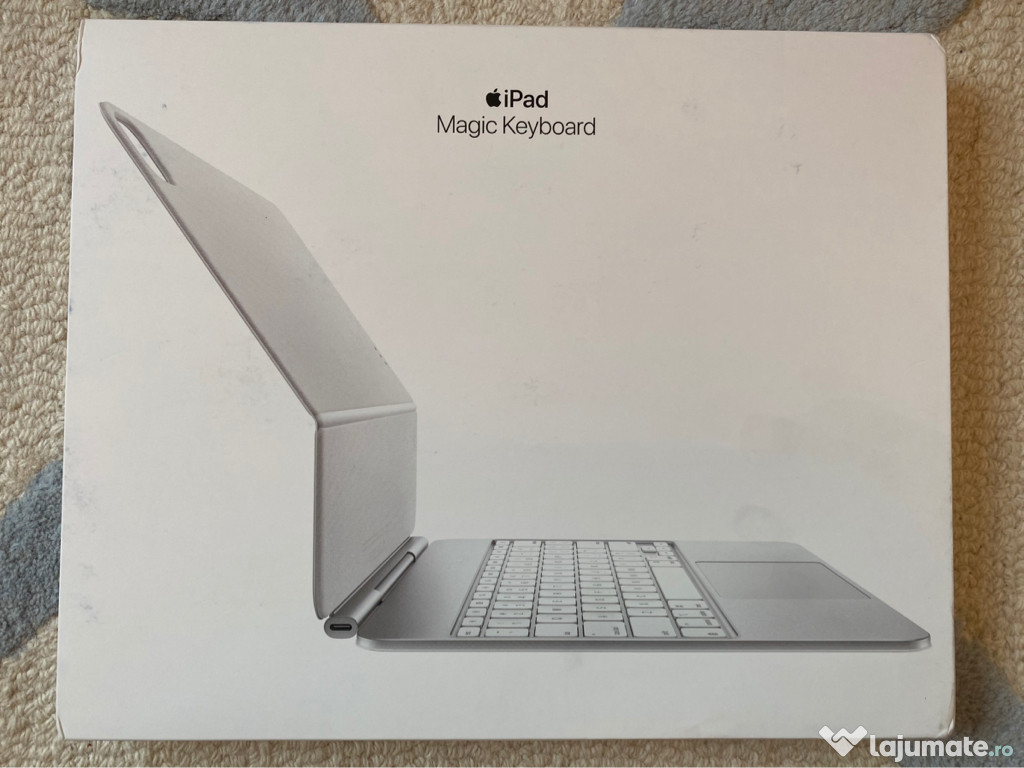 Tastatură Albă Nouă-Magic Keyboard 13”- Pt Ipad Pro 13” M4