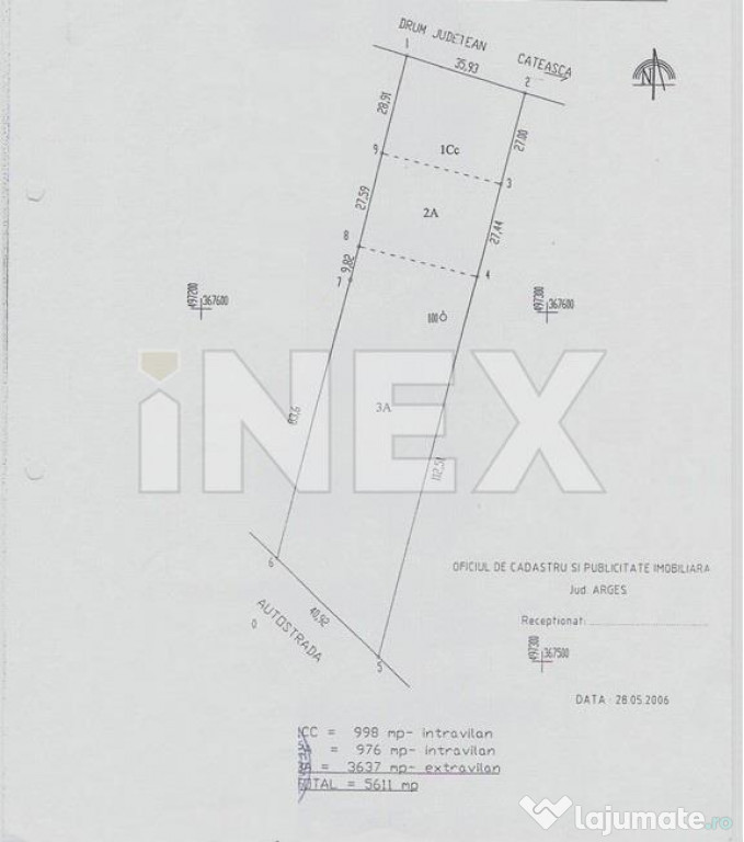 RECEA | 5.611 mp teren | 5km de Pitesti