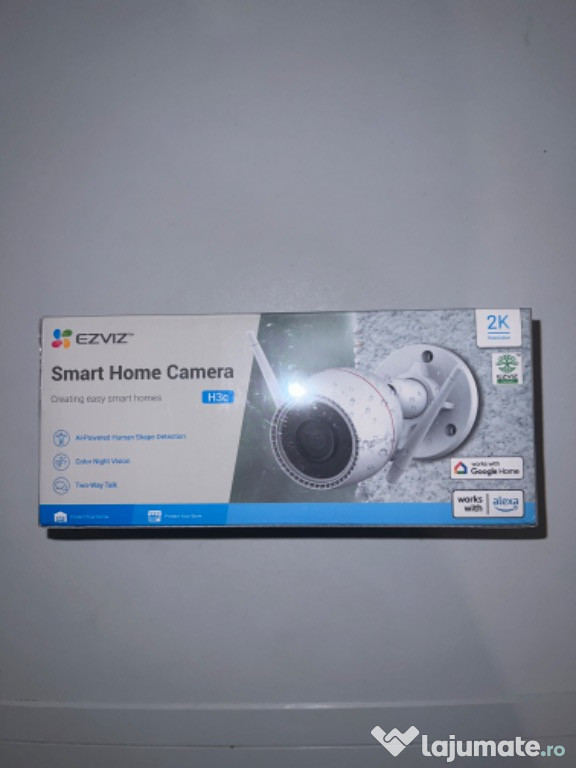 Camera IP Wireless EZVIZ H3c 2K, 1296p, IR, Night Vision