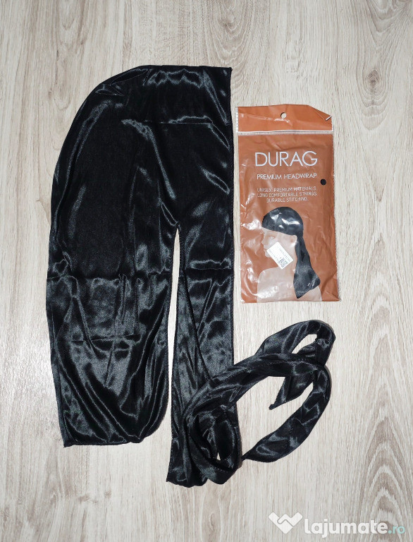 Durag - negru- premium headwrap