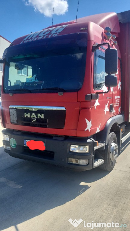 MAN TGM 15.290 din 2013, E5, prelata, lift,