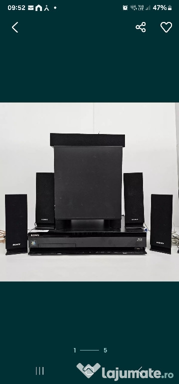 Sistem audio blu ray Sony home cinema hdb e370