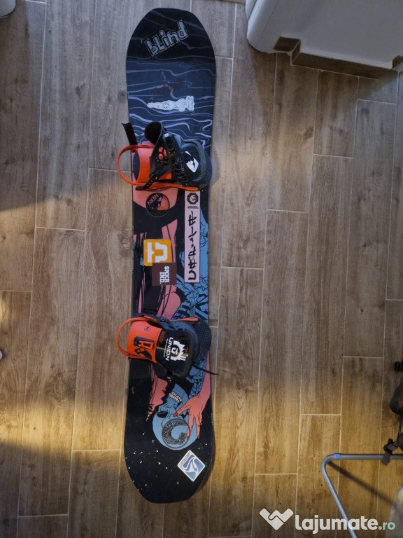 Placa Snowboard Capita 160CM + Legaturi Union Baldface (pachet)