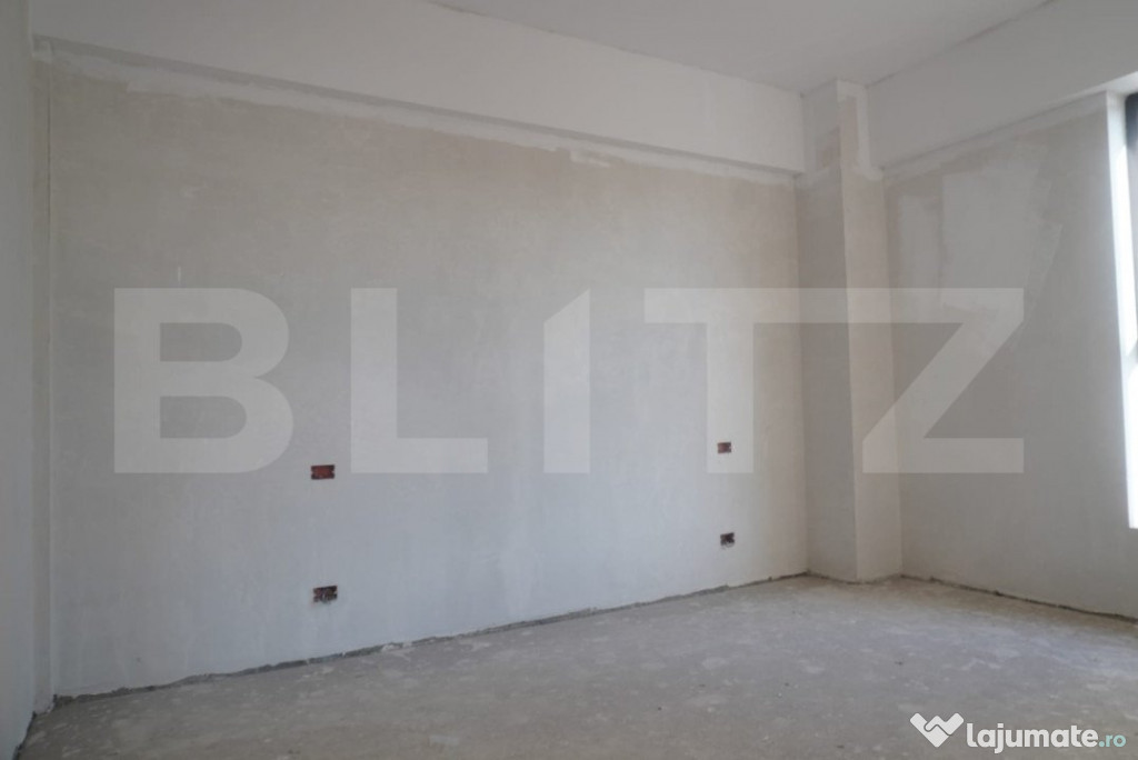 Apartament 3 camere, bloc nou, 67mp, semifinisat, zona Centr