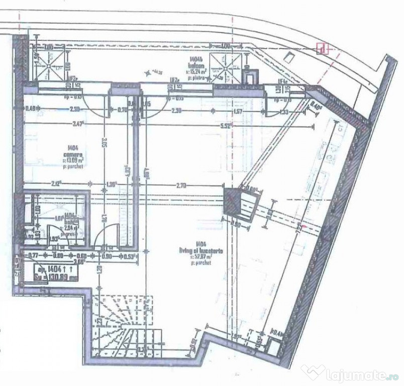 Penthouse pe 2 nivele, 131mp, priveliste deosebita, complex