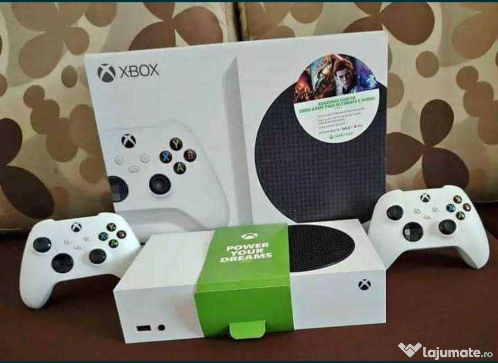 Xbox series s 2 manete plus încărcător manete cu sport