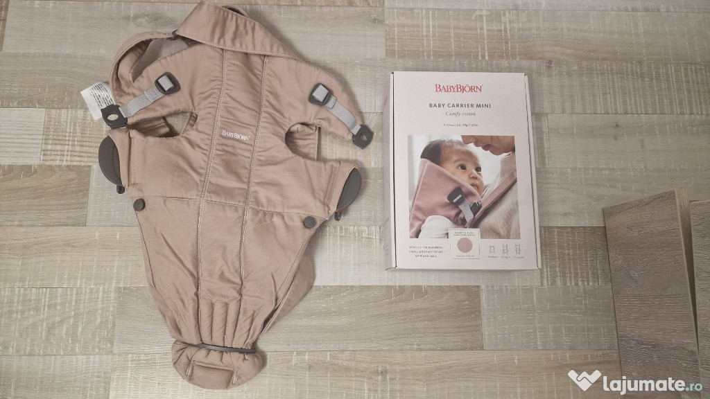 BabybJorn Marsupiu anatomic Mini (Dusty Pink)