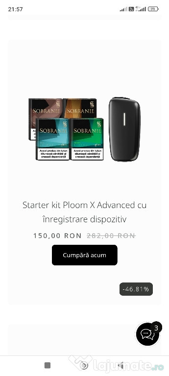 Dispozitiv Ploom+7 pachete Sobranie diverse sortimente