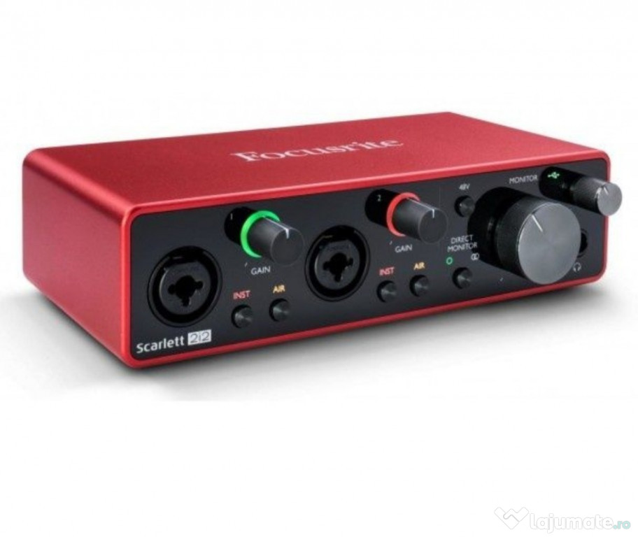 Interfata audio - FOCUSRITE SCARLETT 212 3th gen