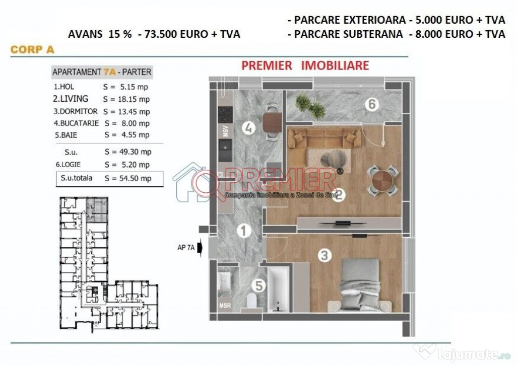 PROMOTIE Apartament 2 camere NOU Brancoveanu - Grand Arena