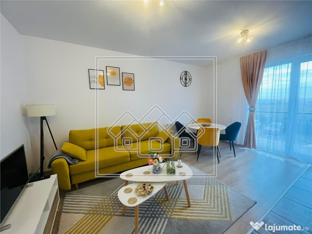 Apartament cu 2 camere - modern mobilat si utilat - etaj 1