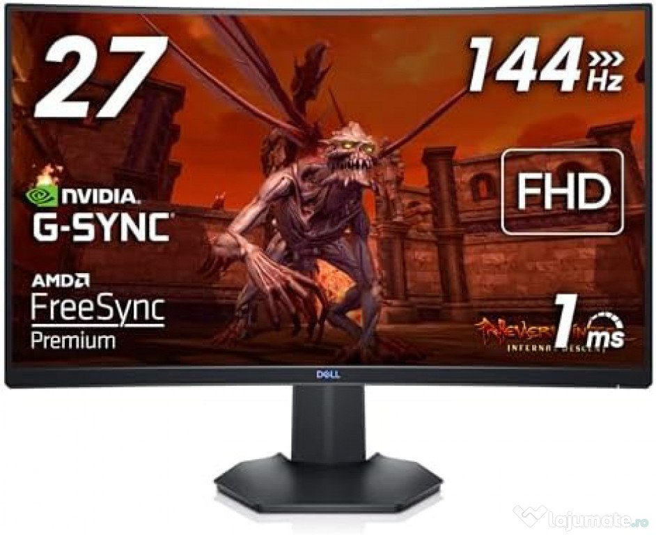 Monitor gaming Dell 27” 144Hz