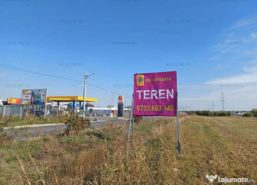 Săbăreni, teren intravilan construibil 3 ha, pe DJ602