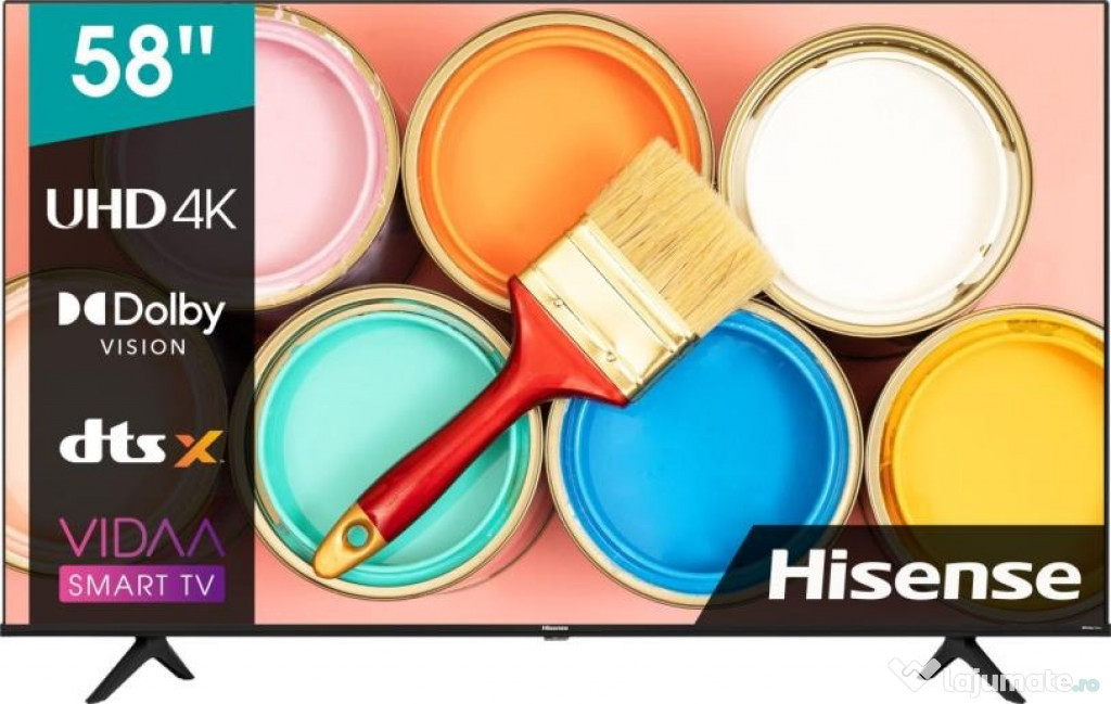 Televizor Hisense 4K UHD 146 cm ca nou, accept si schimburi