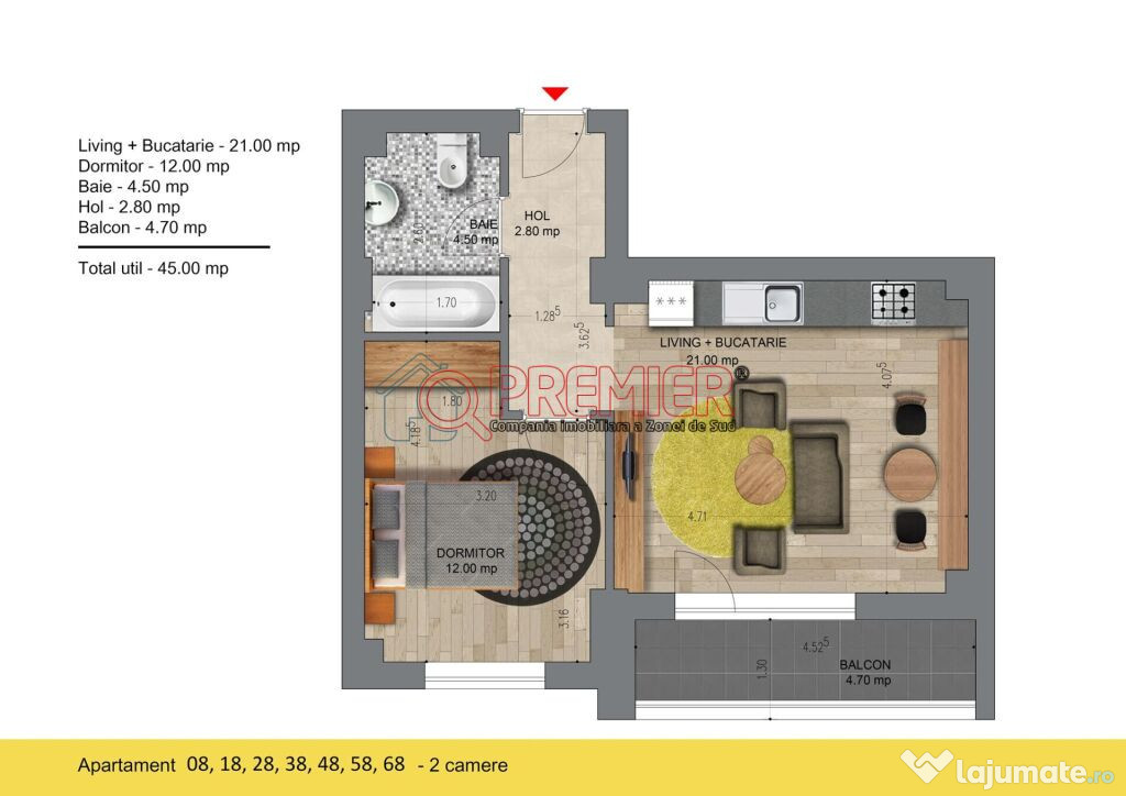 Deco Residence - studio - mutare imediata! - Metrou