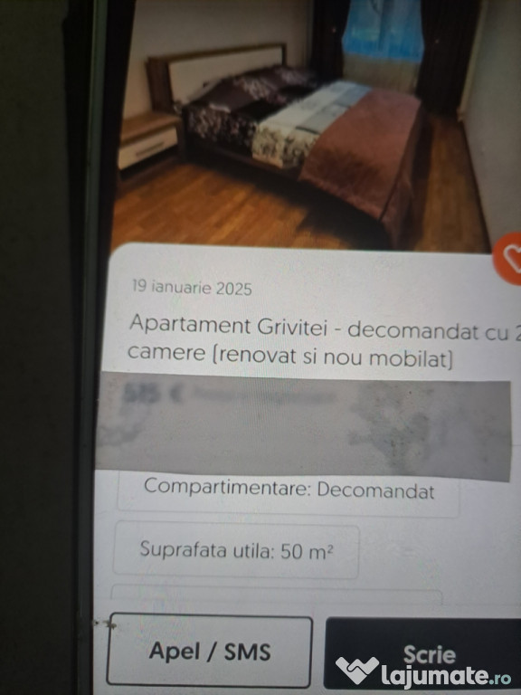 Inchiriere apartament 2 camere Griviței