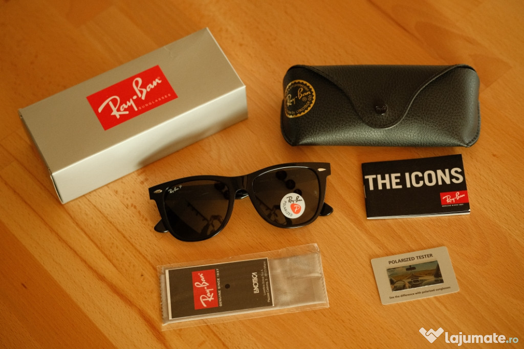 Ochelari de Soare Ray-Ban Wayfarer Polarized Originali Noi